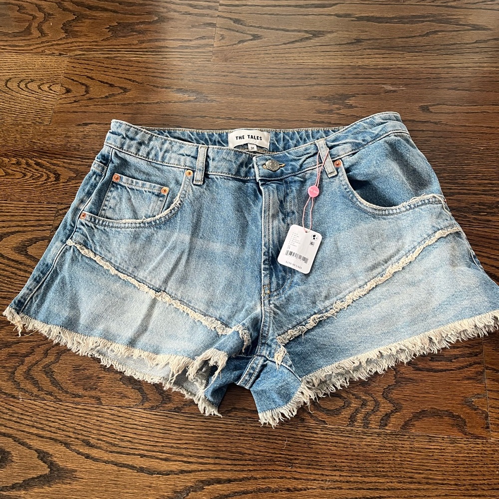 NEW Free People The Tales Panelled Denim Short - Picture 6 of 11